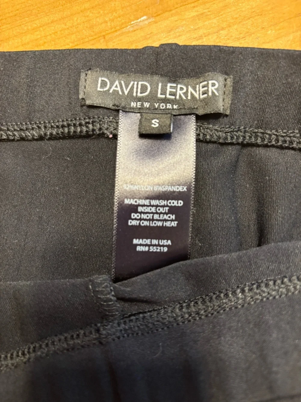 David Lerner New Black Stretch Leggings Size Small - Picture 5 of 5